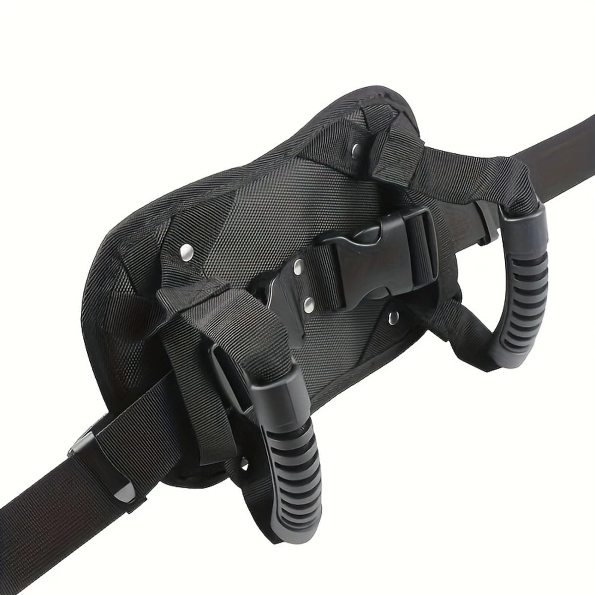 Grip belt with buckle and non-slip handles